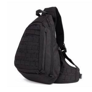 Рюкзак тактический однолямочный черный (20 л)